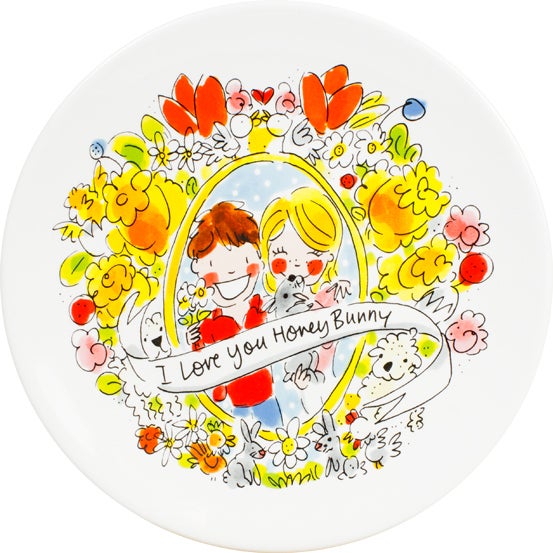 bord Easter pasen honeybunny D 22 H 1,5 cm